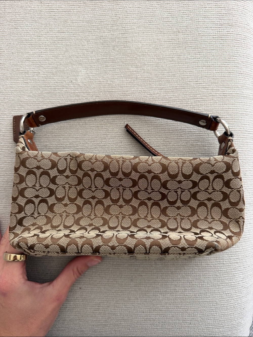 Coach Brown Signature Mini Shoulder Bag - Picture 3 of 12